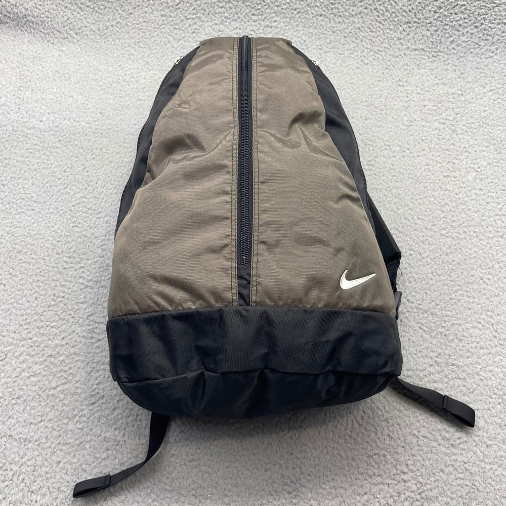 Nike F8 KAN Unisex Medium Olive Black Center Zip Backpack Vintage Y2K Techwear